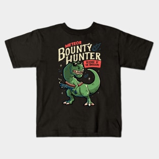 Meteor Bounty Hunter T-Rex Dinosaur by Tobe Fonseca Kids T-Shirt